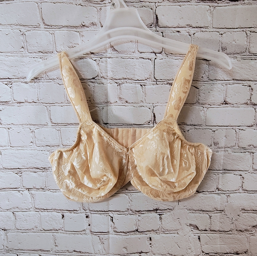 Wacoal Awareness Full Figure Unlined Underwire Beige Bra 44DD